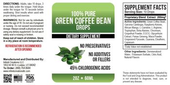 Infiniti Creations 100% Pure Green Coffee Bean Drops - supplement