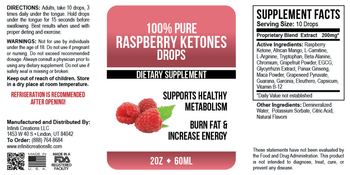 Infiniti Creations 100% Pure Raspberry Ketones Drops - supplement