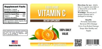 Infiniti Creations 100% Pure Vitamin C - supplement