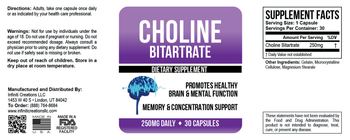 Infiniti Creations Choline Bitartrate - supplement