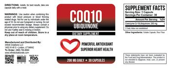 Infiniti Creations CoQ10 Ubiquinone - supplement