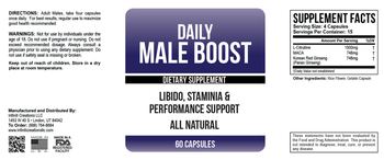 Infiniti Creations Daily Male Boost - supplement