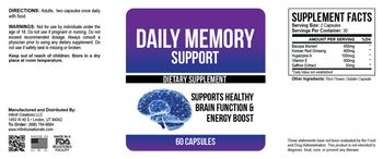 Infiniti Creations Daily Memory Support - supplement