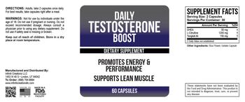 Infiniti Creations Daily Testosterone Boost - supplement