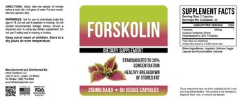 Infiniti Creations Forskolin - these statements have not been evaluated by the food and drug administration this product is not int