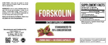 Infiniti Creations Forskolin - supplement