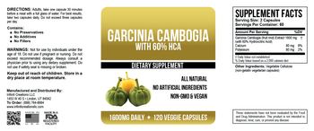 Infiniti Creations Garcinia Cambogia with 60% HCA - supplement