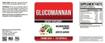 Infiniti Creations Glucomannan - supplement