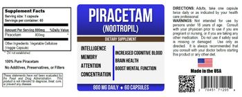 Infiniti Creations Piracetam (Nootropil) - supplement