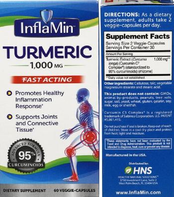 InflaMin Turmeric 1,000 mg - supplement