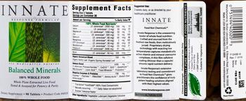 Innate Response Formulas Balanced Minerals - supplement