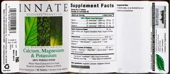 Innate Response Formulas Calcium, Magnesium & Potassium - supplement