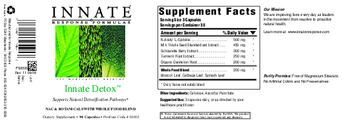 Innate Response Formulas Innate Detox - supplement
