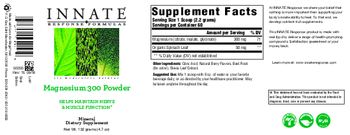 Innate Response Formulas Magnesium 300 Powder - mineral supplement