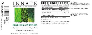 Innate Response Formulas Magnesium 300 Powder - supplement