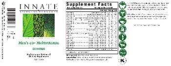 Innate Response Formulas Men's 40+ Multivitamin Iron Free - multivitamin mineral supplement