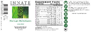 Innate Response Formulas Men's 40+ Multivitamin Iron Free - multivitamin mineral supplement