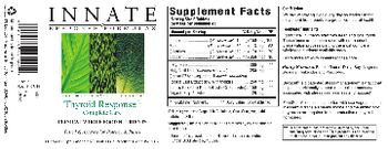 Innate Response Formulas Thyroid Response Complete Care - supplement