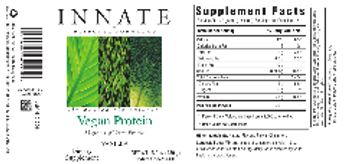 Innate Response Formulas Vegan Protein Vanilla - supplement