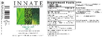 Innate Response Formulas Vitamin D3 2000 IU - supplement