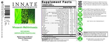 Innate Response Formulas Women's Multivitamin - multivitamin mineral supplement