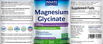 Innate Vitality Magnesium Glycinate 500 mg - supplement