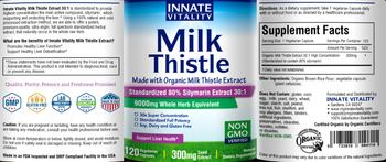 Innate Vitality Milk Thistle 300 mg - natural supplement