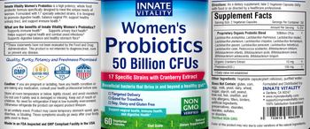 Innate Vitality Women's Probiotics 50 Billion CFUs - supplement