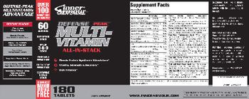 Inner Armour Sports Nutrition Defense Peak Multivitamin - supplement