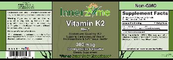 Innerzyme Vitamin K2 MK-7 - supplement