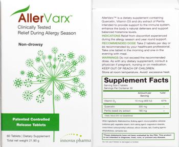 Innovus Pharmaceuticals AllerVarx - supplement