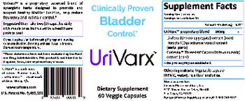 Innovus Pharmaceuticals UriVarx - supplement