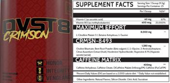 Inspired Nutraceuticals DVST8 Crimson - supplement