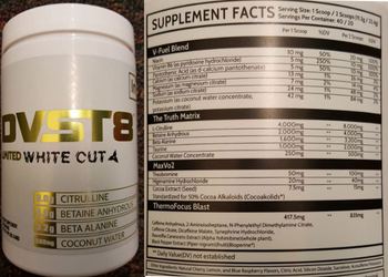 Inspired Nutraceuticals DVST8 Limited White Cut - supplement