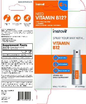 Instavit Vitamin B12 Berry Flavor With Natural Flavorings - vitamin b12 spray supplement