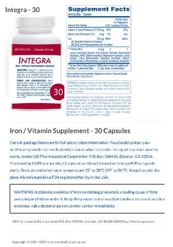 Integra Integra - ironvitamin supplement capsules