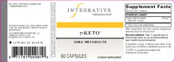 Integrative Therapeutics 7-KETO - supplement