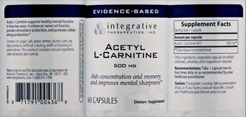 Integrative Therapeutics Acetyl L-Carnitine - supplement