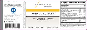 Integrative Therapeutics Active B-Complex - supplement