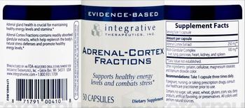 Integrative Therapeutics Adrenal-Cortex Fractions - supplement