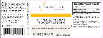 Integrative Therapeutics Alpha-Glycosyl Isoquercitrin - supplement