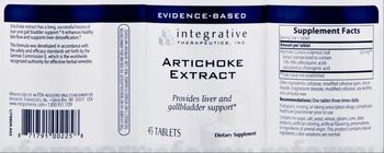 Integrative Therapeutics Artichoke Extract - supplement