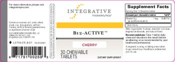 Integrative Therapeutics B12-Active Cherry - supplement