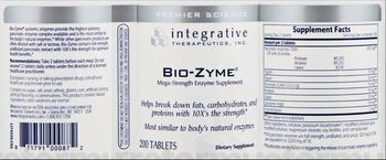 Integrative Therapeutics Bio-Zyme - supplement