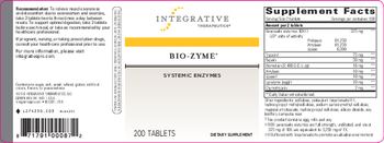 Integrative Therapeutics Bio-Zyme - supplement