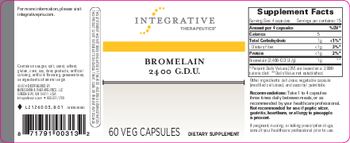 Integrative Therapeutics Bromelain 2400 GDU - supplement