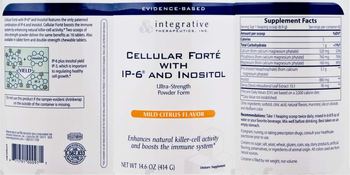 Integrative Therapeutics Cellular Forte With IP-6 And Inositol Mild Citrus Flavor - supplement