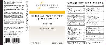 Integrative Therapeutics Clinical Nutrients 45 - Plus Women - supplement