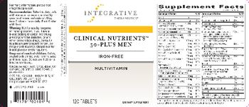 Integrative Therapeutics Clinical Nutrients 50-Plus Men Iron-Free - supplement