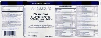 Integrative Therapeutics Clinical Nutrients 50-Plus Men - supplement